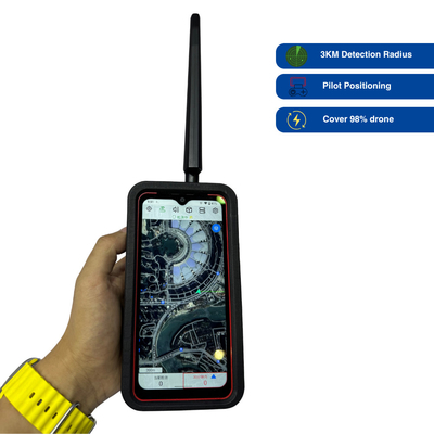 LZ001 হ্যান্ডহেল্ড ড্রোন ডিটেক্টরঃ প্যাসিভ ডিটেকশন সহ কম্প্যাক্ট, সুনির্দিষ্ট ড্রোন এবং পাইলট ট্র্যাকিং