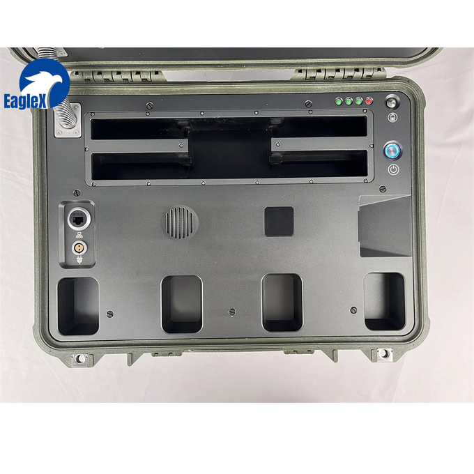 5KM~10KM 360° পূর্ণ বায়ুসীমা IP66 সুরক্ষা স্তর 900M 1.4G 2.4G 5.2G 5.8GHz 10 ঘন্টা অপারেশন ড্রোন ডিটেক্টর সনাক্তকরণ 2