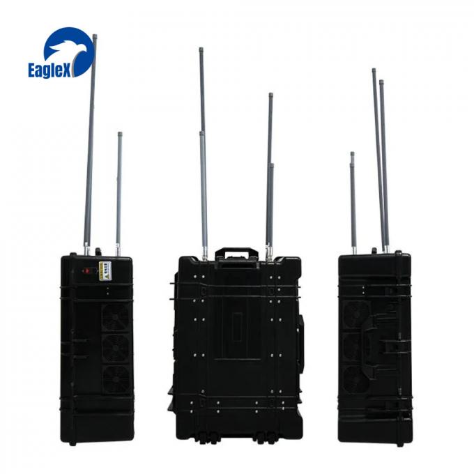1.5KM দূরত্ব বহনযোগ্য এন্টি ড্রোন জ্যামার 20MHz-6000MHz ড্রোন সিগন্যাল স্ক্র্যাম্বলার 0